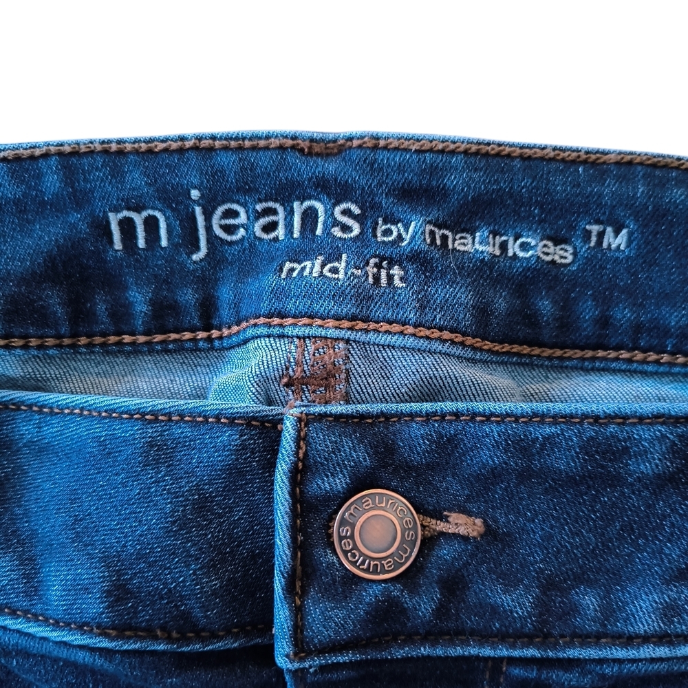 M Jeans By Maurice's Midfit Button Fly Skinny Jeans/Jeggings Size 16w - Picture 6 of 8